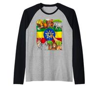 Drapeau de l'Éthiopie Racines Éthiopiennes Fierté Manche Raglan