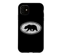Drapeau de l'Euro de Style californien Grizzly Bear Blanc Coque pour iPhone 11