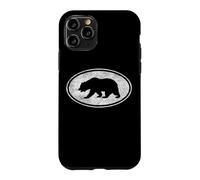 Drapeau de l'Euro de Style californien Grizzly Bear Blanc Coque pour iPhone 11 Pro