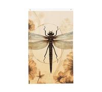 Drapeau de libellule sur tournesol de 0,9 x 1,5 m - Double face - Avec œillets en laiton - Bannière de bienvenue saisonnière - Décoration de fond photo pour cour, porche, pelouse