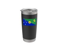 Drapeau de l'île Christmas Gobelet isotherme en acier inoxydable double paroi