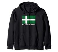 Drapeau de l'île de Barra Îles Britanniques Mer Écosse Pays de Galles Irlande Sweat à Capuche