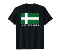 Drapeau de l'île de Barra Îles Britanniques Mer Écosse Pays de Galles Irlande T-Shirt