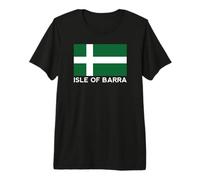 Drapeau de l'île de Barra Îles Britanniques Mer Écosse Pays de Galles Irlande T-Shirt Haut de Gamme