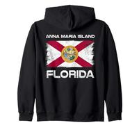 Drapeau de l'île de Floride Anna Maria Sweat à Capuche