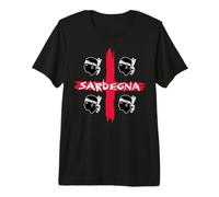 Drapeau de l'île de la Sardaigne 4 Mori T-Shirt Haut de Gamme