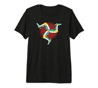 Drapeau de l'île de Man 3 Pieds de Manx T-Shirt Haut de Gamme