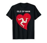 Drapeau de l'île de Man en Forme de cœur T-Shirt