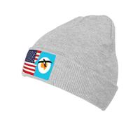 Drapeau De L'Île De Rabi, du Peuple Banaba Et De L'Amérique Bonnet Thermo Unisexe Bonnet Tricoté Doux Chapeau pour Cyclisme Shopping Conduite