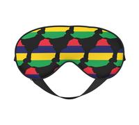 Drapeau de l'île Maurice Carte 9 Drapeau de l'île Maurice Carte Masques de sommeil Sangle réglable Masque pour les yeux doux pour femmes Hommes Voyage Travail Maison
