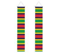 Drapeau de l'île Maurice - Décoration de fête de remise de diplôme - Convient pour une utilisation en intérieur et en extérieur, un incontournable pour célébrer une remise de diplôme