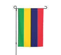 Drapeau de l'île Maurice - Drapeau de jardin double face - 30,5 x 45,7 cm - Décoration extérieure - Impression intégrale résistante à la décoloration - Bannière décorative saisonnière pour terrasse