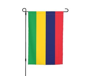 Drapeau de l'île Maurice - Drapeau de jardin double face - 30,5 x 45,7 cm - Décoration extérieure - Impression intégrale résistante à la décoloration - Bannière décorative saisonnière pour terrasse