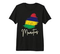 Drapeau de l'île Maurice en Souvenir de l'océan Indien T-Shirt Haut de Gamme