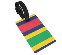 Drapeau de l'île Maurice - Étiquettes de bagage de voyage en avion - Protection de la vie privée - Accessoires de bagages - Pour femme et enfant
