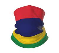 Drapeau De L'Île Maurice Femme Homme Protection du Visage Microfibre Balaclava Multi-Usage Echarpe Gaiter pour Motorcycle Bike Randonnée