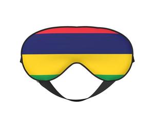 Drapeau de l'île Maurice - Masque double face pour les yeux - Design réglable - Bloque la lumière et respirant - Convient pour le repos et les voyages.