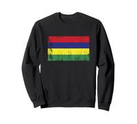 Drapeau de l'Ile Maurice rétro Sweatshirt