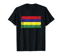 Drapeau de l'Ile Maurice rétro T-Shirt
