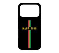 Drapeau de l'Ile Maurice Vertical « Maurice » en Lettres majuscules Coque pour iPhone 17 Pro