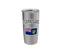 Drapeau de l'île Pitcairn Gobelet isotherme en acier inoxydable double paroi