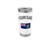 Drapeau de l'île Pitcairn Gobelet isotherme en acier inoxydable double paroi
