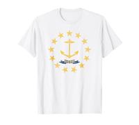 Drapeau de l'île Rhode - L'État océanique T-Shirt