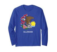 Drapeau de l'Illinois Manche Longue