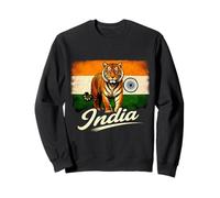 Drapeau de l'Inde Tigre Fière du Bengale Indien Sweatshirt