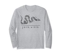 Drapeau de l'indépendance Gadsden 1776 avec Inscription « Join Or Die Snake » Manche Longue