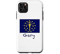 Drapeau de l'Indiana Gary - Souvenir des États-Unis Coque pour iPhone 11 Pro Max