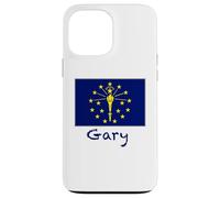 Drapeau de l'Indiana Gary - Souvenir des États-Unis Coque pour iPhone 13 Pro Max