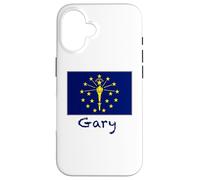 Drapeau de l'Indiana Gary - Souvenir des États-Unis Coque pour iPhone 16