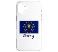 Drapeau de l'Indiana Gary - Souvenir des États-Unis Coque pour iPhone 16 Plus