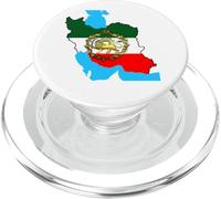 Drapeau de l'Iran avec Un Lion doré PopSockets PopGrip pour MagSafe