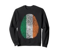 Drapeau de l'Irlande ADN Empreinte Digitale Patrimoine Ancestry Traditions Sweatshirt