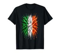 Drapeau de l'Irlande Design Patriotique Irlande Splash Art Irlande T-Shirt