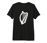 Drapeau de l'Irlande - Drapeau de la Harpe Irlandaise T-Shirt Haut de Gamme