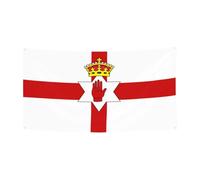 Drapeau de l'Irlande du Nord, décoration extérieure et intérieure, durable et résistant aux UV, parfait pour un anniversaire, Halloween, et plus encore