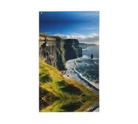 Drapeau de l'Irlande pour l'extérieur du comté de Clare les falaises - Drapeau décoratif d'extérieur - Pour intérieur et cour - Décorations de vacances