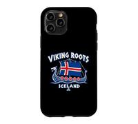 Drapeau de l'Islande avec Racines Vikings - Style Vintage Coque pour iPhone 11 Pro