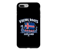 Drapeau de l'Islande avec Racines Vikings - Style Vintage Coque pour iPhone 7 Plus/8 Plus