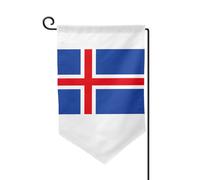 Drapeau de l'Islande - Décoration extérieure - Pour jardin et terrasse - 30,5 x 45,7 cm - Plusieurs formes