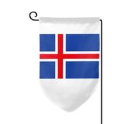 Drapeau de l'Islande - Décoration extérieure - Pour jardin et terrasse - 30,5 x 45,7 cm - Plusieurs formes