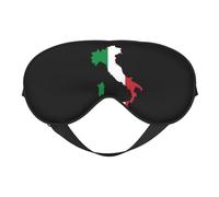 Drapeau de l'Italie Carte 10 Drapeau de l'Italie Carte Masques de sommeil Sangle réglable Masque pour les yeux doux pour femmes Hommes Voyage Travail Maison