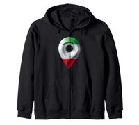 Drapeau de l'Italie Carte Pin Italian Pride Italia Location Marker Art Sweat à Capuche