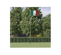 Drapeau de l'Italie et mât 6,23 m Aluminium 3147097