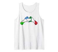 Drapeau de l'Italie Ouzbékistan - Cœur Italien ouzbékistanais Débardeur
