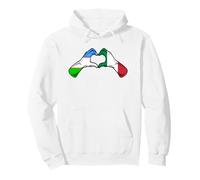 Drapeau de l'Italie Ouzbékistan - Cœur Italien ouzbékistanais Sweat à Capuche