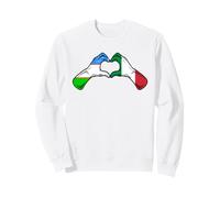 Drapeau de l'Italie Ouzbékistan - Cœur Italien ouzbékistanais Sweatshirt